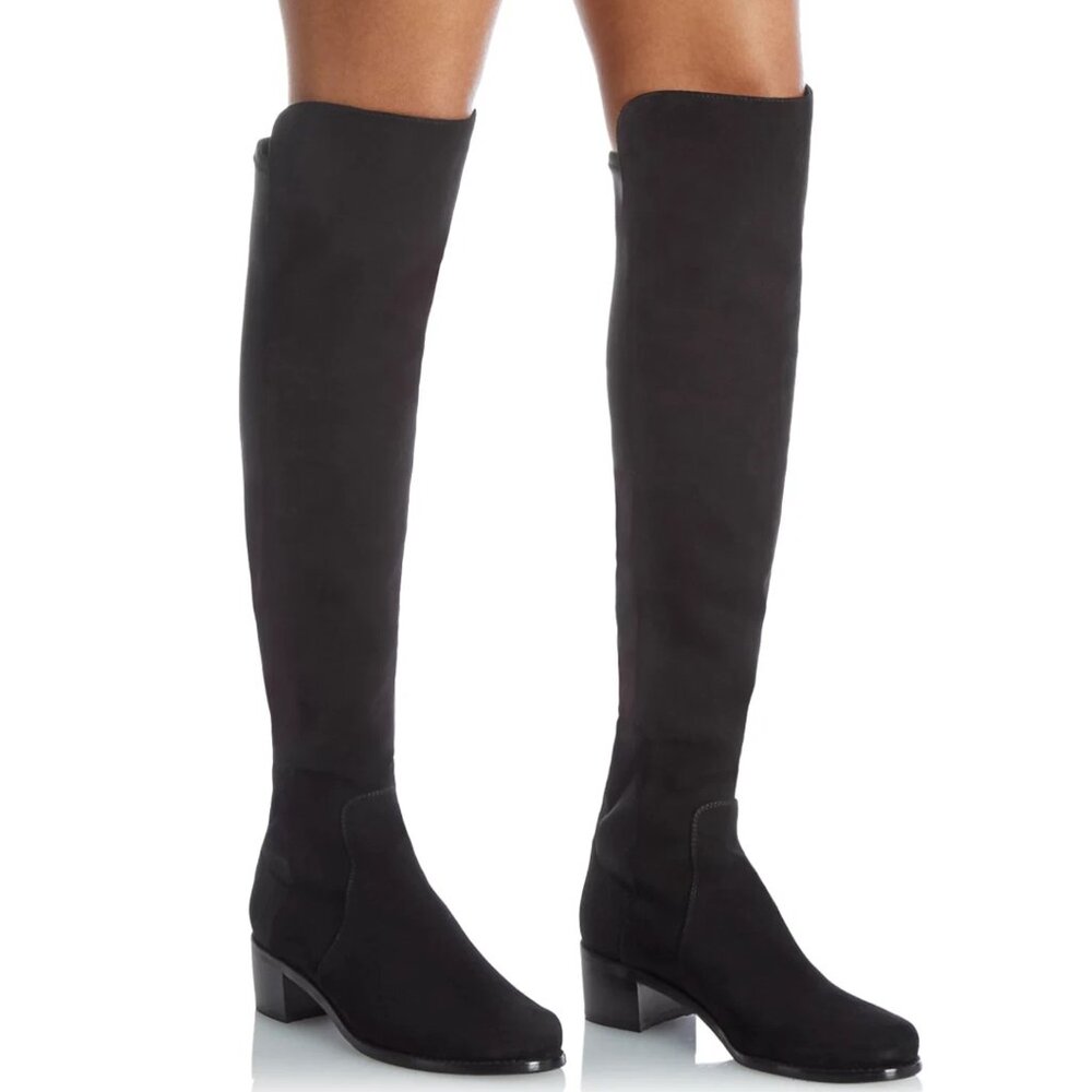 Stuart Weitzman Reserve Black Suede Over-the-Knee Boots - Size 36/5.5 RUNS BIG